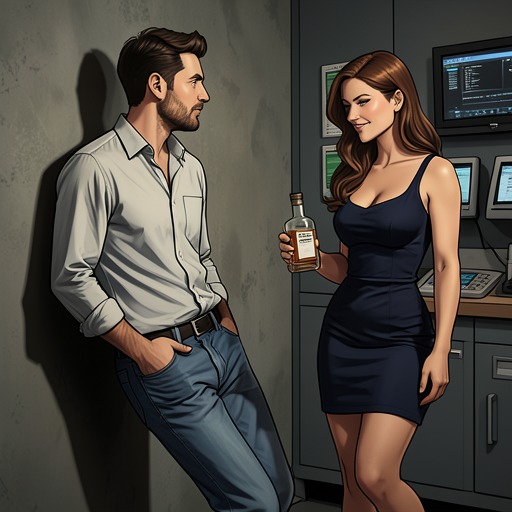 Tyler and Nick from "Animals". Tyler's casual intimacy with Nick moves between flirtation, drug use, and manipulation, leaving Laura wary of what their closeness costs.