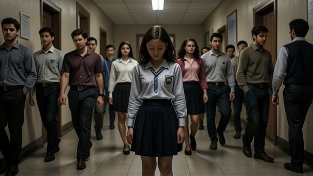 The Girl Outside the Groups from "Luckiest Girl Alive". The Girl Outside the Groups Watching Belonging TifAni FaNelli studies classmates before she understands who they are.