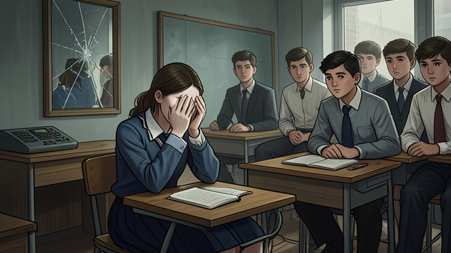 袭击发生前的受害者,《最幸运的女孩》中的场景。袭击发生前的受害者 名声取代证据 蒂法妮·法内利的性方面名声成了同学们解读她行为的框架。她身上的伤和恐惧,并不足以让众人追问究竟发生了什么。 责备转向内心 她开始怀疑,自己做过的选择是否意味着伤害是她咎由自取。旁人的评判逐渐变成她反复对自己的评判。