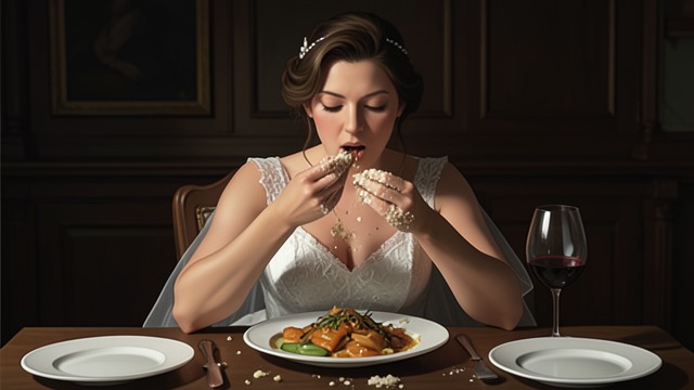 Eating After the Break from "Luckiest Girl Alive". Eating After the Break Hunger Returns After leaving the wedding, TifAni FaNelli is intensely hungry and eats the food Nell arranges.