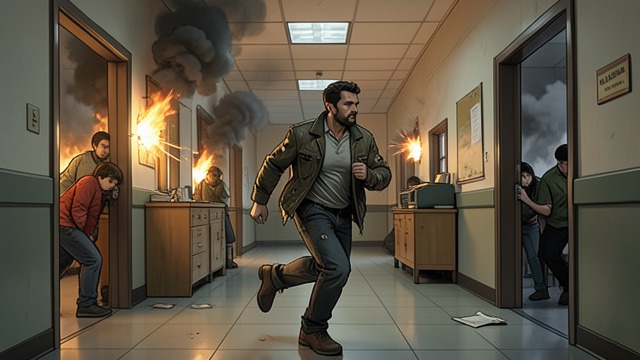 The Attack at Bradley from "Luckiest Girl Alive". The Attack at Bradley Violence Unleashed Ben Hunter enters the school as bombs, fire, and gunfire devastate the lunch period.
