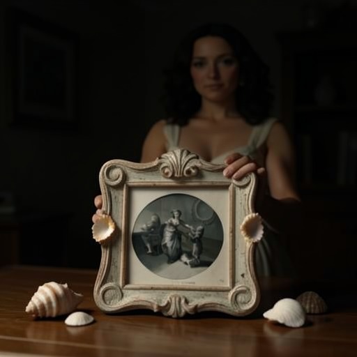The Story Behind the Photograph from "Luckiest Girl Alive". Arthur's seashell-framed photograph becomes a link between friendship, TifAni FaNelli's guilt, the documentary encounter, and the final end of her engagement.