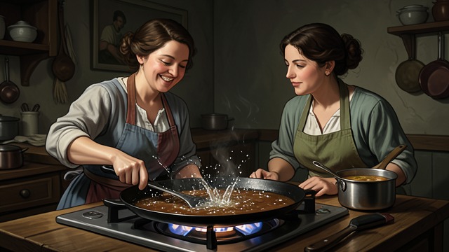 Different Temperaments from "Like Water for Chocolate". Two Ways of Living A Kitchen Game Tita invites her sisters to watch water drops dance on a hot griddle.