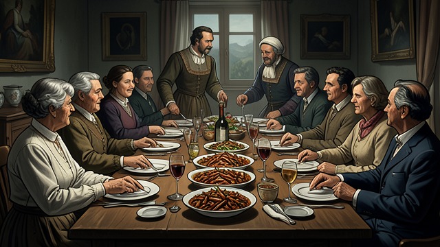 A Feast Releases Desire from "Like Water for Chocolate". Celebration Becomes Communication The Final Banquet The chiles in walnut sauce delight the wedding guests and recall the earlier power of Tita’s rose-petal…