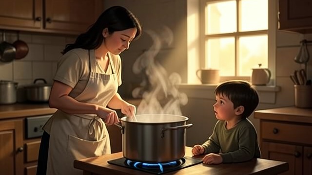 A Bond in the Kitchen from "Like Water for Chocolate". Care Through Daily Ritual Warmth and Food Tita keeps Esperanza near the kitchen and prepares the gruels and teas that nourish her.