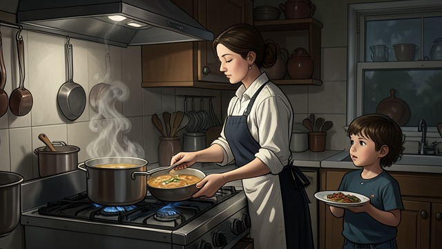 The Kitchen as First Language from "Like Water for Chocolate". Learning to Feel Through Food Nacha’s Instruction Tita grows up tasting and smelling the food prepared in the kitchen.