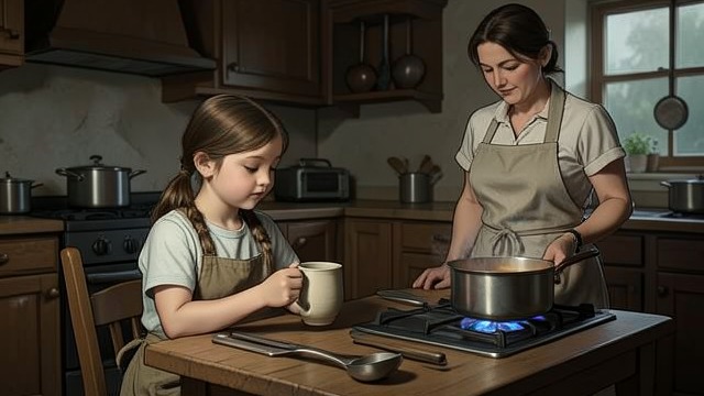 Raised in the Kitchen from "Like Water for Chocolate". Care and Attachment Tita’s Nourishment Tita cares for Esperanza with gruels and teas and keeps her near the warmth of the kitchen.