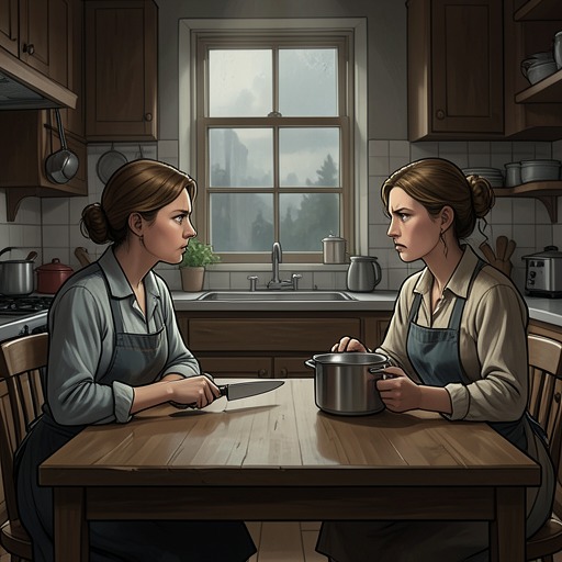 The Tita and Rosaura Rivalry from "Like Water for Chocolate". The sisters’ relationship shifts from rivalry over Pedro toward a negotiated household arrangement and finally a conflict over Esperanza’s freedom.