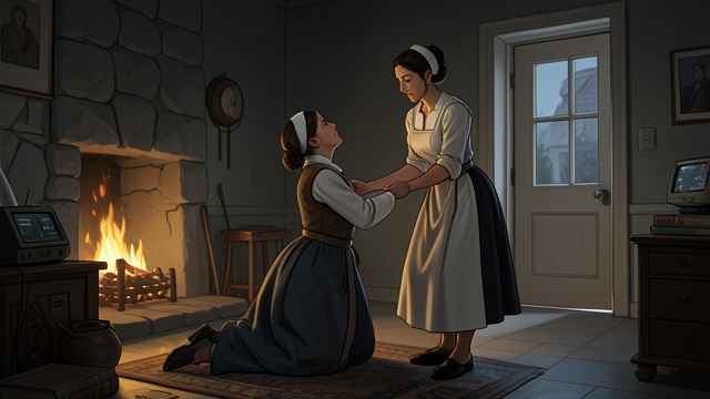 Loyalty in the Fire from "Queen of Hearts". Loyalty in the Fire A servant acts Queenie helps Claudette escape from the cottage and returns for her when she falls.
