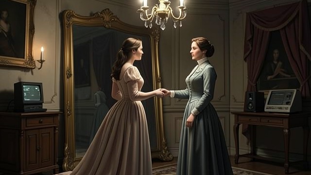 Clothes and Comparison from "Queen of Hearts". Clothes and Comparison A mother’s practical care Claire buys Georgiana fashionable clothes and helps prepare her for the crossing.