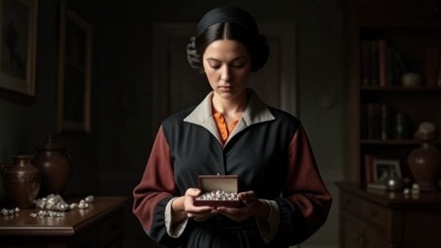 A Face Beneath the Wig from "Queen of Hearts". A Face Beneath the Wig Georgiana’s deduction Georgiana and Belinda pursue the figure thought to be Stella and discover Bella Brightwell, who admits to using…