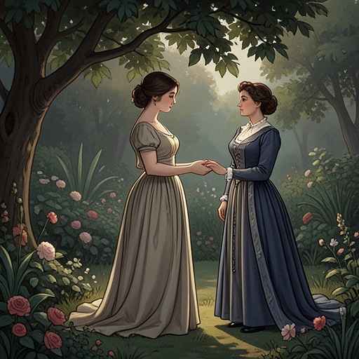 Claire and Georgiana’s Uneasy Affection from "Queen of Hearts". This flow follows the mixture of admiration, criticism, distance, and tenderness in Claire Daniels and Georgiana’s relationship.