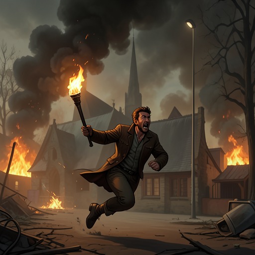 The Estate’s Fire from "Queen of Hearts". This flow follows the estate fire from Juan’s desperate escape plan through the guests’ struggle for survival and the loss of Cy Goldman’s spectacular home.