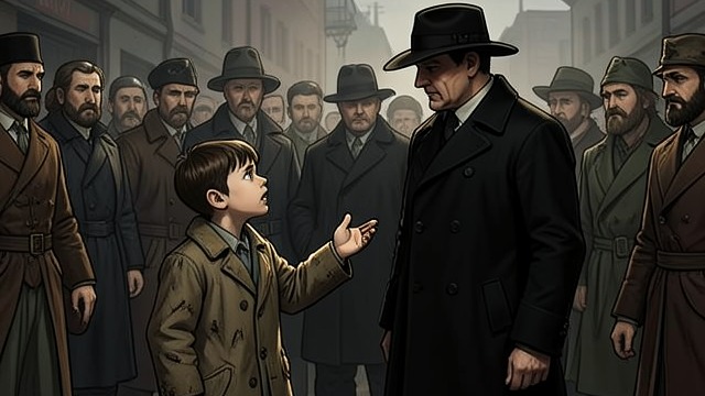 The Spy at the Barricade from "Les Misérables". The Spy at the Barricade Recognition in the crowd Little Gavroche notices Inspector Javert among the insurgents and recognizes him from an earlier encounter.