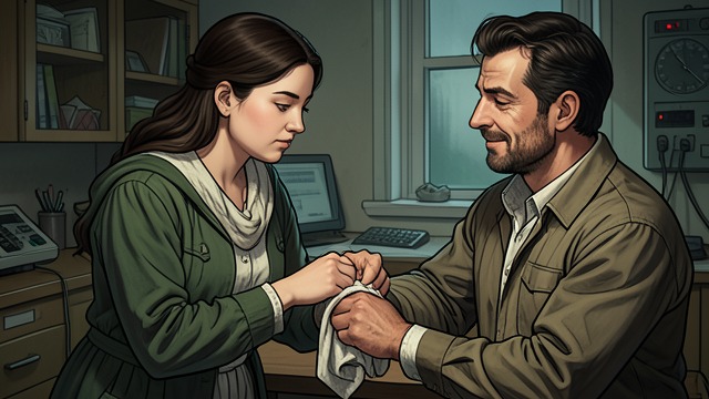 Care Without Affection from "The Hellbound Heart". A Wife’s Assistance An Emergency Rory badly cuts his hand while working on a door and becomes faint at the sight of the blood.
