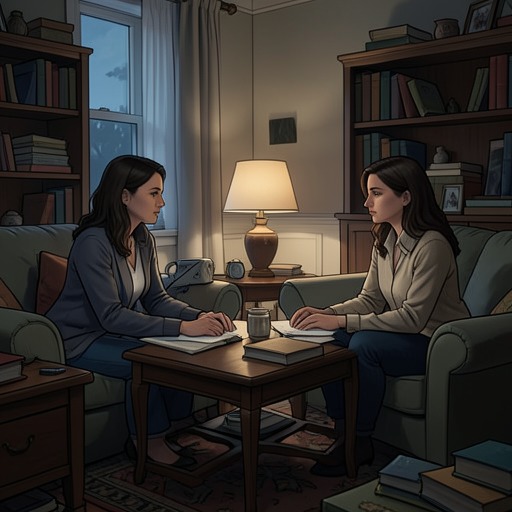 Avery and Elizabeth Build Trust from "Lessons in Chemistry". This thread follows two women who begin with suspicion and guardedness, then recognize a shared history of loss and establish a new family connection.