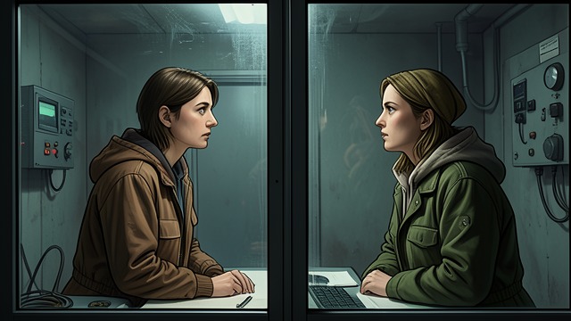 The Glass-Side Revelation from "If Beale Street Could Talk". A Future Announced Through Glass The news Tish visits Fonny in jail and tells him she is pregnant.