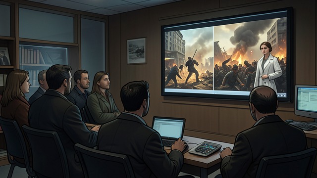Mima’s Distant Reports from "Aniara". Mima’s Distant Reports Catastrophe as transmission Mima brings images of violence and disaster from distant settlements.
