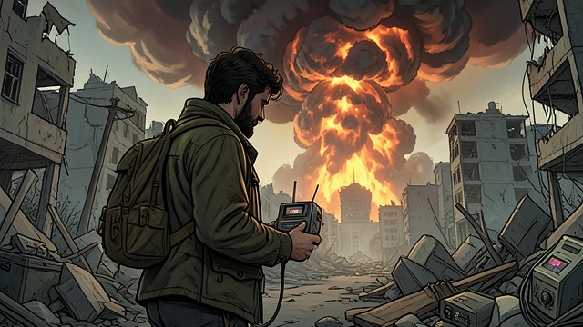 Earth’s Last Message from "Aniara". Earth’s Last Message The catastrophe arrives The Mima receives the final testimony from a survivor of the destruction of Dorisburg.