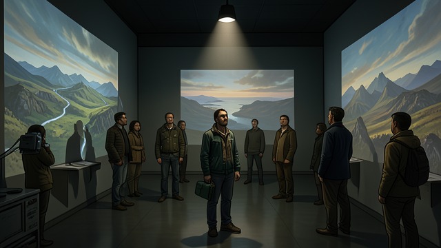 Pictures Against the Void from "Aniara". Pictures Against the Void A new screen of scenery The Mimarobe constructs projected walls of landscapes and cities to shield passengers from the surrounding…