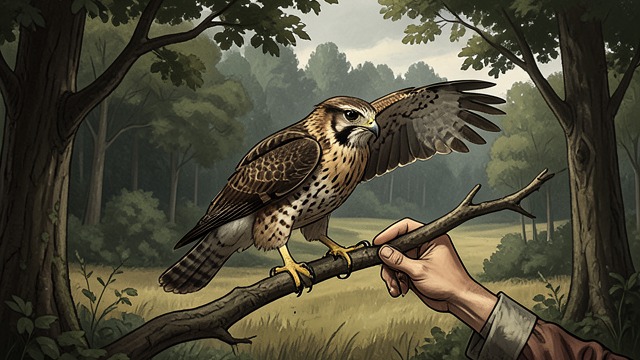 A Hawk Returned from "H is for Hawk". Human Hands and Wild Birds An Unofficial Effort Falconers import goshawks for their own use and release additional birds into suitable forests.