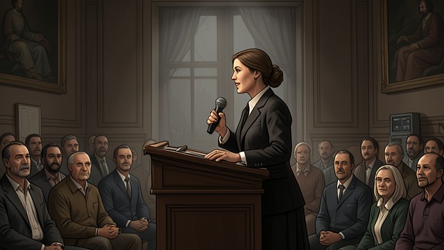 The Memorial Speech from "H is for Hawk". Speaking to the Room Facing the Audience Helen reaches the lectern afraid that she will not be able to speak.