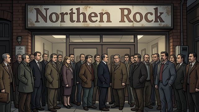 The Bank Run’s Mirror from "H is for Hawk". Possession and Fear A Public Panic Helen watches people queue outside Northern Rock to withdraw their money.