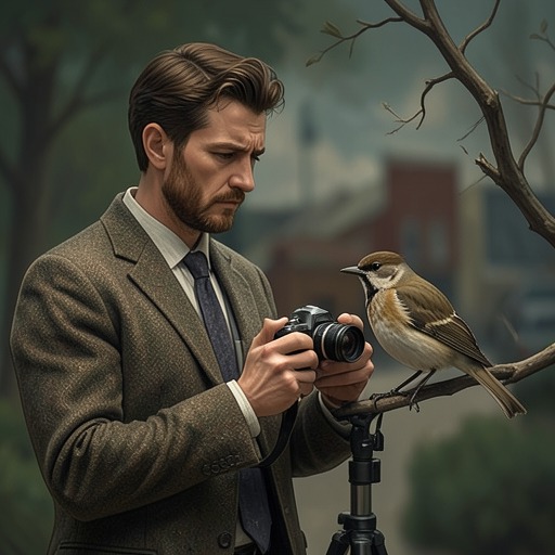Photography, Patience, and Memory from "H is for Hawk". The father’s photographic practice links patient observation with the preservation of fleeting life, while showing that images cannot reverse death.