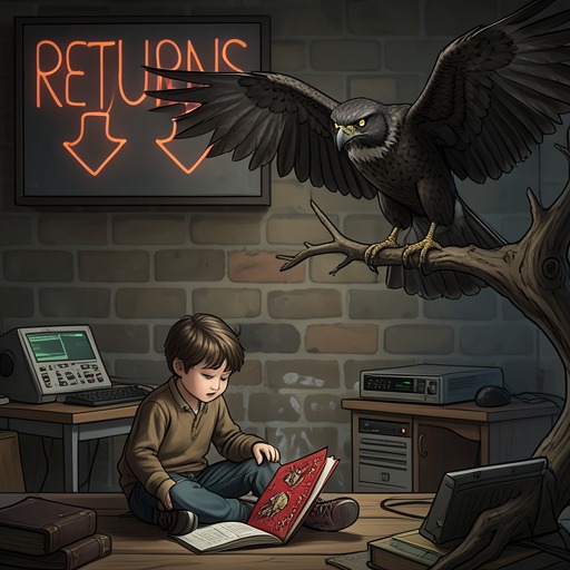 The Book’s Return from "H is for Hawk". The Goshawk changes from a childhood object Helen rejects into a troubling literary companion that helps her understand her own motives.