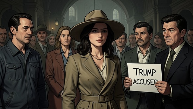 Identity After Disclosure from "She Said". Identity After Disclosure The accuser label persists Rachel Crooks told the gathering that people often identified her only as a Trump accuser.
