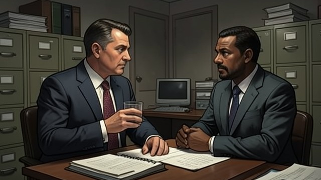 Suspicion in the Office from "Presumed Innocent". Suspicion in the Office Evidence points inward Once Nico Delia Guardia takes office, Tommy Molto confronts Rusty with his fingerprints on the glass and records…