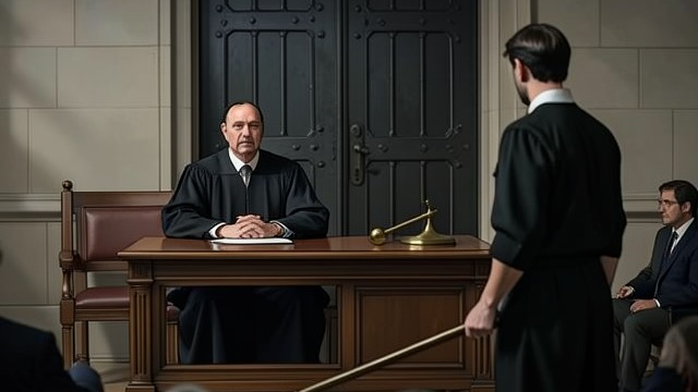 A Trial Before the Judge from "Presumed Innocent". A Trial Before the Judge A favorable assignment The random judicial assignment sends Rusty's case to Larren, Raymond's former partner and friend.