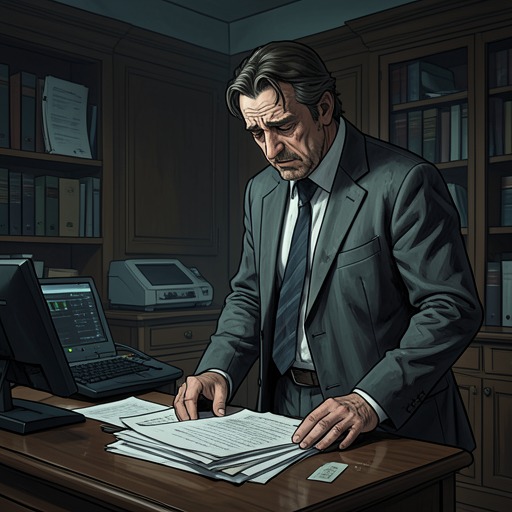 Raymond's Decline and Reinvention from "Presumed Innocent". This flow traces Raymond from embattled incumbent through professional defeat to a more complicated return as a powerful lawyer and political broker.