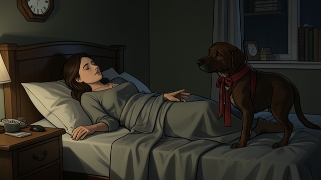 Guarding Eve at Night from "The Art of Racing in the Rain". A promise kept in darkness Eve asks for protection When Eve returns from the hospital profoundly changed by surgery, she asks Enzo to stay beside her.