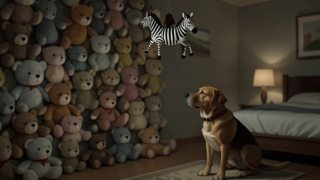 The Demon Returns from "The Art of Racing in the Rain". The Demon Returns The replacement toy While staying with Zoë, Enzo wakes beneath a tall wall of stuffed animals and sees the replacement zebra positioned above…
