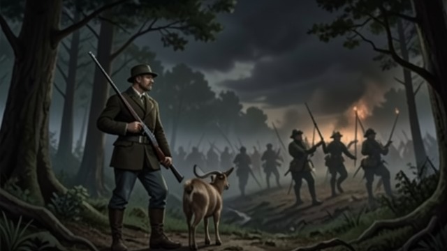 Guarding the Eastern Edge from "The Most Precious of Cargoes". Guarding the Eastern Edge Fear of new forces The man watches the east as the Reds advance and patrols his territory with a rifle.