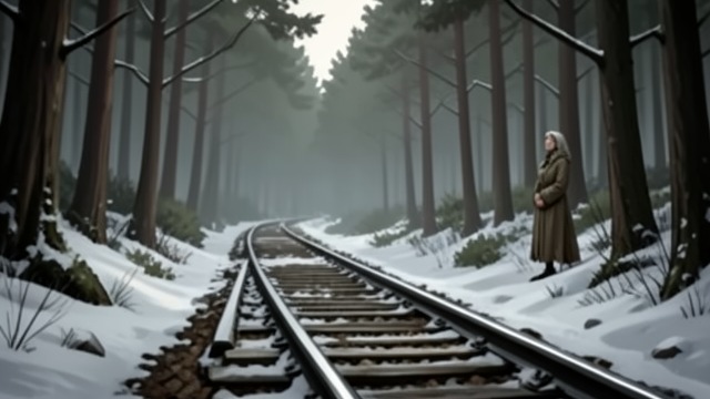 The Train in the Woods from "The Most Precious of Cargoes". The Train in the Woods A new line through the forest War brings railway tracks through Poor Woodcutter’s Wife’s woodland.