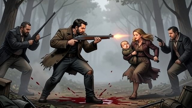 A Deadly Escape from "The Most Precious of Cargoes". A Deadly Escape The family breaks apart Poor Woodcutter kills Wood-Alcohol Distiller and attacks the armed men, but a surviving militiaman shoots him.