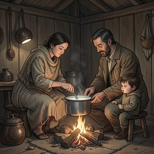 The Milk That Makes Survival Possible from "The Most Precious of Cargoes". This flow follows the practical search for nourishment as it creates alliances and helps the rescued child endure.