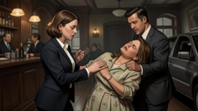 The Barroom Rescue from "The Godmother". The Barroom Rescue Rachel finds Anita deeply intoxicated at the agency bar and tries to get her home without exposing her to further humiliation.