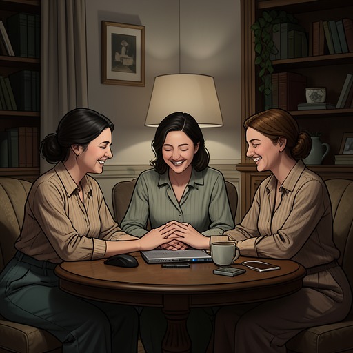 Friendship Across Different Lives from "The Godmother". Rachel’s friendships with Joy, Anita, and Naomi reveal how women can remain connected across radically different experiences of marriage, work, and motherhood.