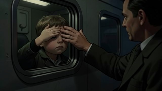 The Train's Closed Shades from "Peacemaker". The Train's Closed Shades Keeping the guests calm Cajeiri stops Irene from looking through the train shades because the route may expose them to attackers.