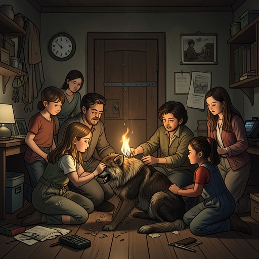 The Animals and the Children from "Peacemaker". Boji’s unruly presence gives Cajeiri and his guests a shared, playful responsibility amid the locked rooms and dangers of the political crisis.
