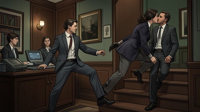 A Second Lost Shoe from "Gente que viene y ¡Bah!". Repeating a familiar pattern A drunken intrusion Bea goes to Hotel Cantábrico to confront Víctor after drinking.