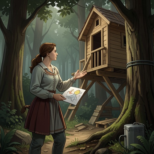 Diana’s Silence and the Treehouse from "Gente que viene y ¡Bah!". Diana’s silence after her mother’s death gradually gives way to speech, while the treehouse becomes a shared project of attention and hope.