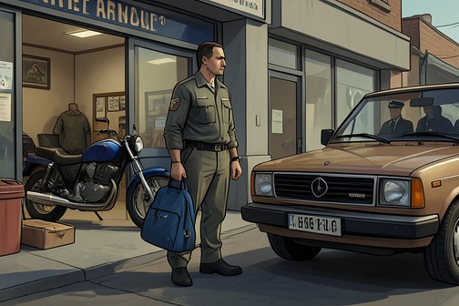 Thobela steals a BMW GS to flee Cape Town from "Heart of the Hunter". Thobela Mpayipheli steals a BMW R 1150 GS from Mother City Motorrad to flee Cape Town, turning his knowledge of the shop into a means of escape.