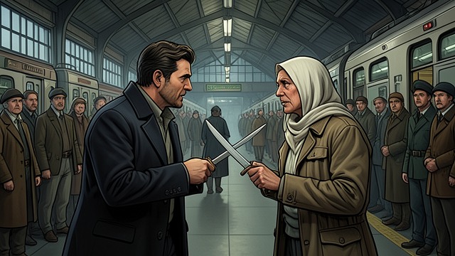 A Face-to-Face Challenge from "Heart of the Hunter". A Face-to-Face Challenge Naming the Enemy Thobela confronts Marion Dorffling in a Paris train and asks whether he knows where he will go when he dies.