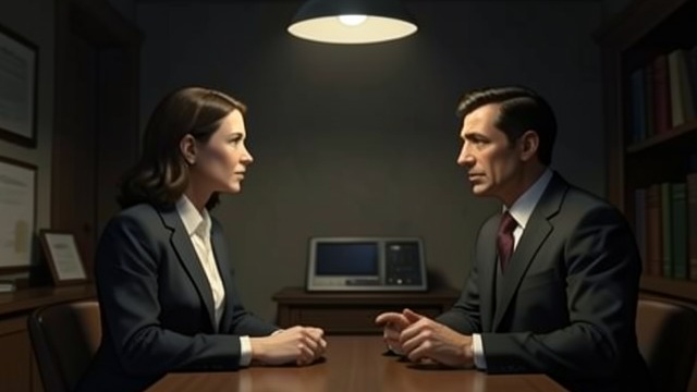 A Private Reckoning from "Heart of the Hunter". A Private Reckoning Each Considers the Other Mentz and the Director meet away from the Ops Room to discuss the leak.
