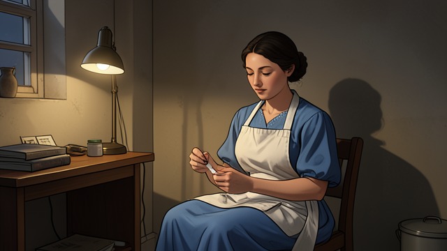 The Mother’s Treatment from "Heart of the Hunter". The Mother’s Treatment Care in a Familiar Room After a deep cut, Thobela’s mother disinfects and bandages his leg.