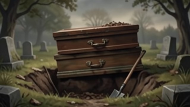 The Grave Conceals a Man from "The Thursday Murder Club". The Grave Conceals a Man A hurried burial John Gray kills Matheson and hides his body above an older coffin in the Garden of Eternal Rest.